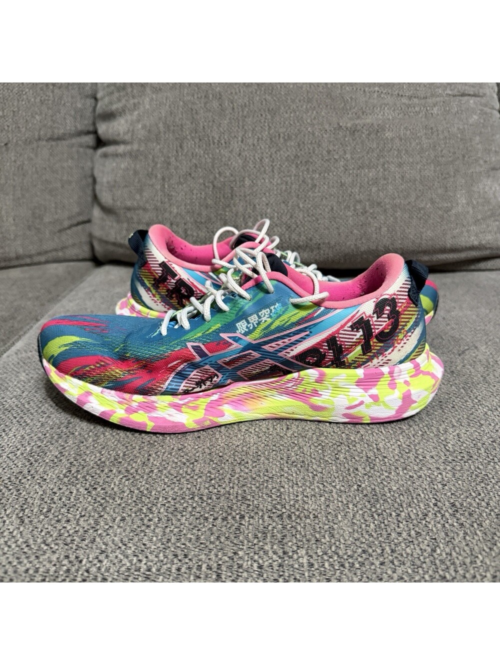 Asics Noosa Tri 34 Size 9.5 US Women Aqua Hot Pink Shoes - Picture 4 of 9